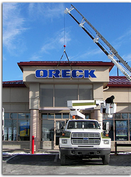 Oreck Illuminated Sign